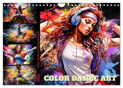 Color Dance Art (Wandkalender 2024 DIN A4 quer), CALVENDO Monatskalender