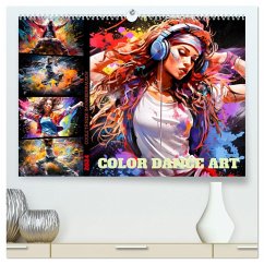 Color Dance Art (hochwertiger Premium Wandkalender 2024 DIN A2 quer), Kunstdruck in Hochglanz