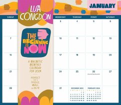 Lisa Congdon the Beginning Is Now: A Magnetic Monthly Calendar 2024 - Workman Calendars; Congdon, Lisa