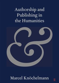 Authorship and Publishing in the Humanities - Knochelmann, Marcel (Yale University, Connecticut)