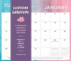 Everyday Gratitude Magnetic Wall Calendar 2024 - Workman Calendars; A Network for Grateful Living