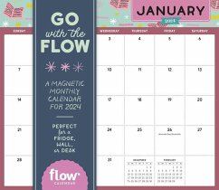 Go with the Flow: A Magnetic Monthly Calendar 2024 - Workman Calendars; Smit, Irene; Hulst, Astrid van der