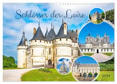 Schlösser der Loire (Wandkalender 2024 DIN A3 quer), CALVENDO Monatskalender - Schwarze, Nina