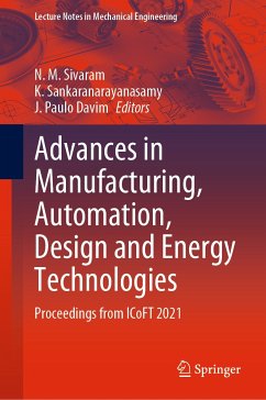 Advances in Manufacturing, Automation, Design and Energy Technologies (eBook, PDF)