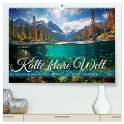 Kalte klare Welt (hochwertiger Premium Wandkalender 2024 DIN A2 quer), Kunstdruck in Hochglanz
