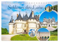 Schlösser der Loire (Tischkalender 2024 DIN A5 quer), CALVENDO Monatskalender