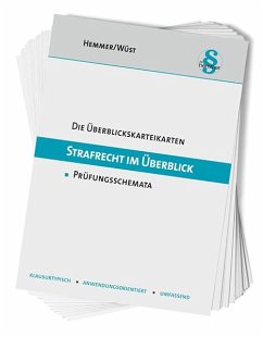 Die Überblickskarteikarten Strafrecht im Überblick - Hemmer, Karl-Edmund;Wüst, Achim