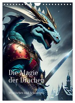 Die Magie der Drachen - Mystisches und Schauriges (Wandkalender 2024 DIN A4 hoch), CALVENDO Monatskalender - Zachrau, Anja