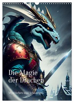 Die Magie der Drachen - Mystisches und Schauriges (Wandkalender 2024 DIN A3 hoch), CALVENDO Monatskalender - Zachrau, Anja