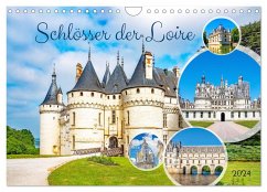 Schlösser der Loire (Wandkalender 2024 DIN A4 quer), CALVENDO Monatskalender - Schwarze, Nina