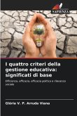 I quattro criteri della gestione educativa: significati di base