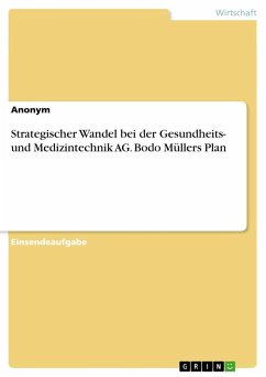 Strategischer Wandel bei der Gesundheits- und Medizintechnik AG. Bodo Müllers Plan