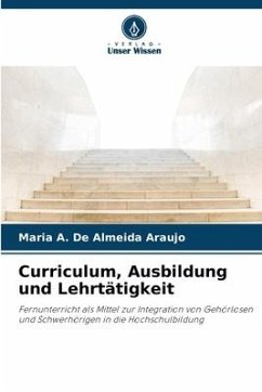 Curriculum, Ausbildung und Lehrtätigkeit - De Almeida Araujo, Maria A.