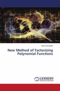 New Method of Factorizing Polynomial Functions - Ehimetalor, Henry