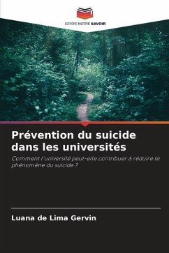 Prévention du suicide dans les universités - de Lima Gervin, Luana