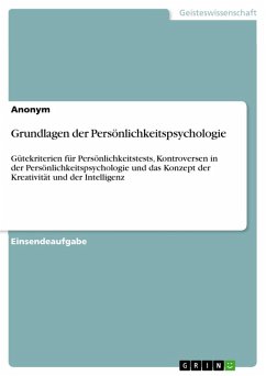 Grundlagen der Persönlichkeitspsychologie (eBook, PDF)