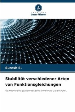 Stabilität verschiedener Arten von Funktionsgleichungen - S., Suresh