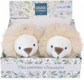 Unicef Füsslinge mit Rassel Löwe 0-6M