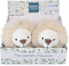 Cover Unicef Füsslinge mit Rassel Löwe 0-6M