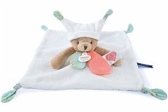 Cover Schmusetuch Bär Tag&Nacht, weiss 25cm