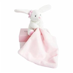 Hase mit Schmusetuch, rosa 10cm