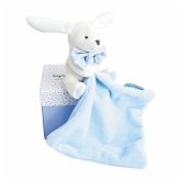 Hase mit Schmusetuch, himmelblau 10cm