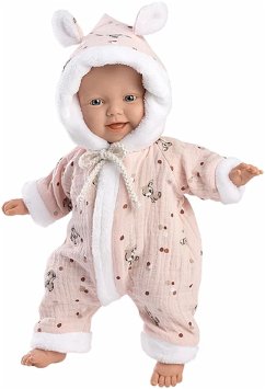 Babypuppe mit Overall rosa 32cm Cover Babypuppe mit Overall rosa 32cm