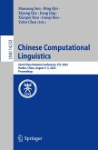 Chinese Computational Linguistics