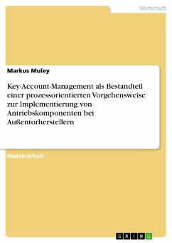 Key-Account-Management als Bestandteil einer prozessorientierten Vorgehensweise zur Implementierung von Antriebskomponenten bei Außentorherstellern (eBook, PDF)