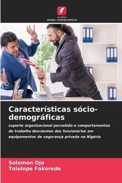 Características sócio-demográficas - Ojo, Solomon;Fakorede, Tolulope