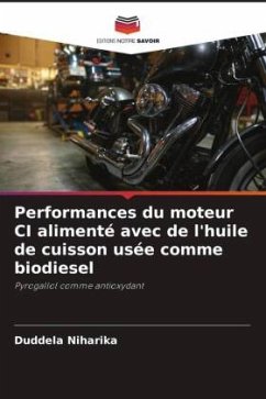 Performances du moteur CI alimenté avec de l'huile de cuisson usée comme biodiesel - Niharika, Duddela
