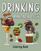 Drinking Mandarin Duck Coloring Book