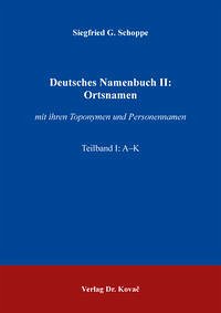 Deutsches Namenbuch II: Ortsnamen