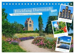 Blickfang Darmstadt! (Tischkalender 2024 DIN A5 quer), CALVENDO Monatskalender - Schmidt, Claudia
