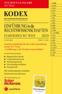 KODEX Einführung in die Rechtswissenschaften 2023/24 - inkl. App