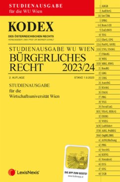 Cover KODEX Bürgerliches Recht für die WU 2023/24 - inkl. App