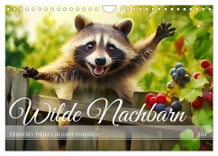 Wilde Nachbarn - Tierisches Treiben im Gartenparadies! (Wandkalender 2024 DIN A4 quer), CALVENDO Monatskalender