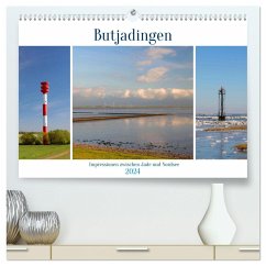 Butjadingen. Impressionen zwischen Jade und Nordsee (hochwertiger Premium Wandkalender 2024 DIN A2 quer), Kunstdruck in Hochglanz