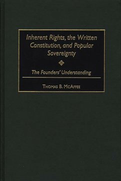 Cover Inherent Rights, the Written Constitution, and Popular Sovereignty (eBook, PDF)