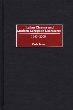 Cover Italian Cinema and Modern European Literatures (eBook, PDF)