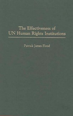 Cover The Effectiveness of UN Human Rights Institutions (eBook, PDF)