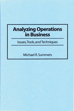 Cover Analyzing Operations in Business (eBook, PDF)