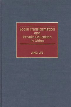 Cover Social Transformation and Private Education in China (eBook, PDF)