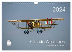 Classic Airplanes (Wandkalender 2024 DIN A4 quer), CALVENDO Monatskalender - Koller, Alois J.