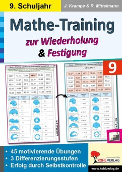 Cover Mathe-Training zur Wiederholung und Festigung / Klasse 9