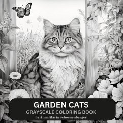 Garden Cats Grayscale Coloring Book - Schoenenberger, Anna Maria