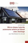 Micro-réseau hybride autonome solaire pv-diesel avec stockage
