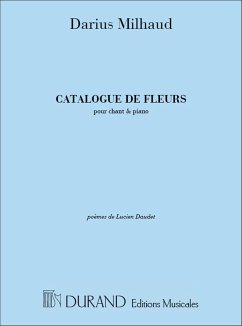 Catalogue de fleurs op.60 pour chant et piano