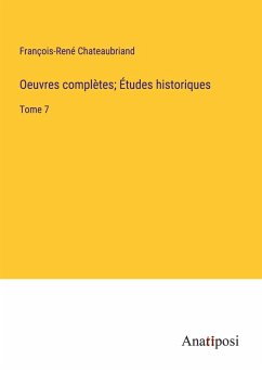 Cover Oeuvres complètes; Études historiques