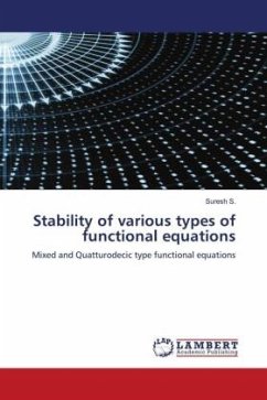 Stability of various types of functional equations - S., Suresh